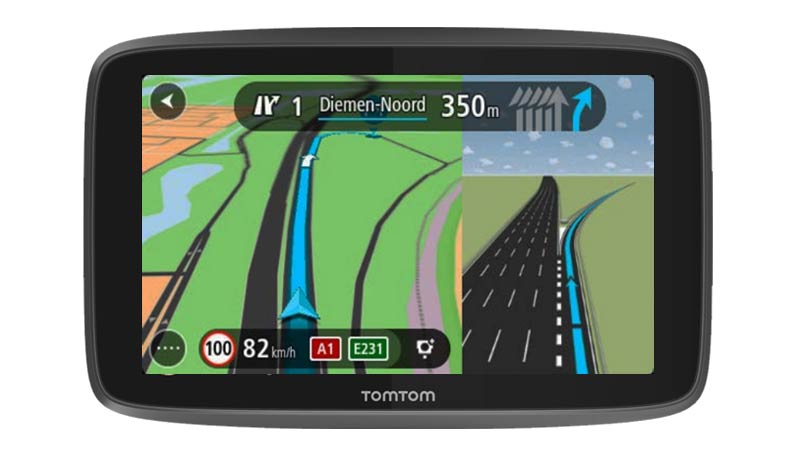 Like with most caravan and motorhome sat nav devices, a junction view and lane guidance feature is offered on the TomTom.